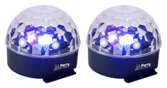 2x Party Light &amp; Sound Astro 6 LED-Lichteffekt