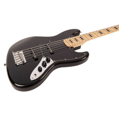 Vintage V49 5 String Coaster Series Bass Guitar - Gloss Black