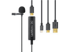 Saramonic LavMicro+ DC Microphone à pince à cravate pour ordinateur ou tablette USB C