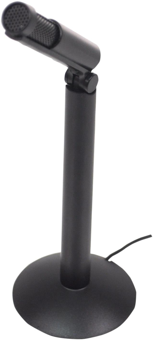 SoundLAB 3.5mm Jack Microphone with Solid Stand for Streaming Video Ca ...