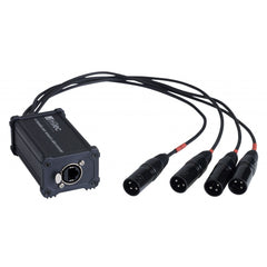 Hilec BOXRJ4XM3 EtherCON to DMX Multicore Adaptor 3-Pin Male XLR Tails