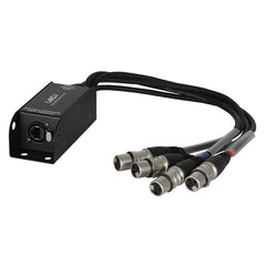 LEDJ EtherCON auf DMX Multicore-Adapter, 3-polige XLR-Buchsen