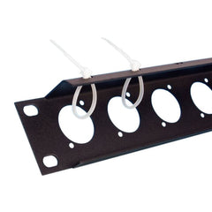 Adam Hall 872215 19" U-Shaped Rack Panel 12 Sockets 1 U with Tie Bar