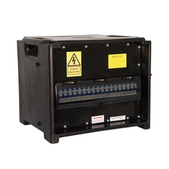 MERZ Distribution Box 63A 3PH to 3x Socapex RCBO Distro Stage Lighting