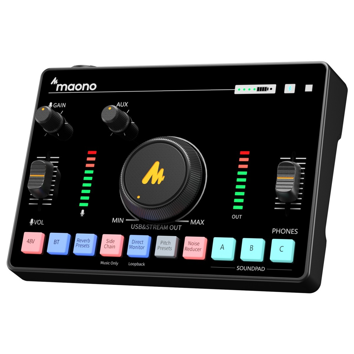 Manocaster Interface Maono AMC2 Neo Maonocaster Mixer and Audio Interface USB-C – Simply ...