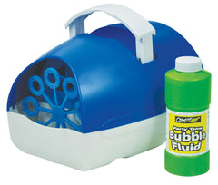 Machine à bulles alimentée par batterie Cheetah inc. Fluide (bleu)