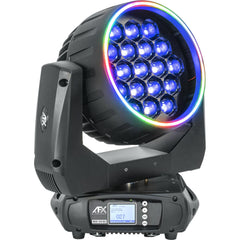 AFX Light WASH-1940-RGB Wash Zoom Moving Head mit Ringeffekt 19X 40W RGBW LED inkl. Flightcase