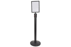 citronic A4 Portrait Sign Holder Black Finish