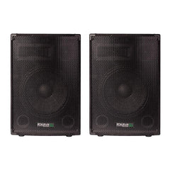 2x Ibiza Sound DISCO-10B 10" 400W 3 Way PA Speaker DJ Disco Sound System