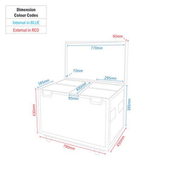 eLumen8 Quad Evora 500 Spot Flight Case Flightcase