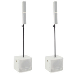 2x Db Technologies ES 503 White 1000W Bluetooth 12" Active Column Speaker System
