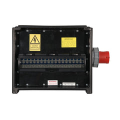 MERZ Distribution Box 63A 3PH to 3x Socapex RCBO Distro Stage Lighting