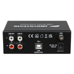 JB Systems USB-Audio-Interface, Phono-Line-Level-Vorverstärker, Laptop-Computer