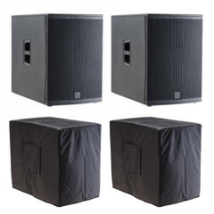 2x Audiophony Myos15ASub 15" Subwoofer 1000W RMS Inc Abdeckungen
