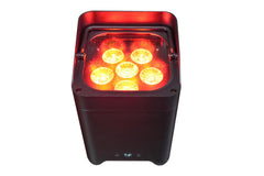 8x Thor LED Battery LED Uplighter 6x 18W RGBAUV DMX App Control inc charging flightcase