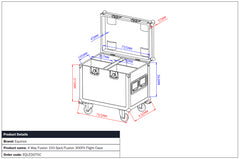 Equinox 4 Way Fusion 150 Spot/Fusion 300FX Flight Case