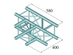 Alutruss Decolock Dq4-Spat35 3-Wege-T-Stück 90? Bk