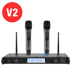MIC72V2 W Audio DTM 600H Twin Handheld Diversity System (606.0Mhz-614.0Mhz) V2 Software *B-Stock