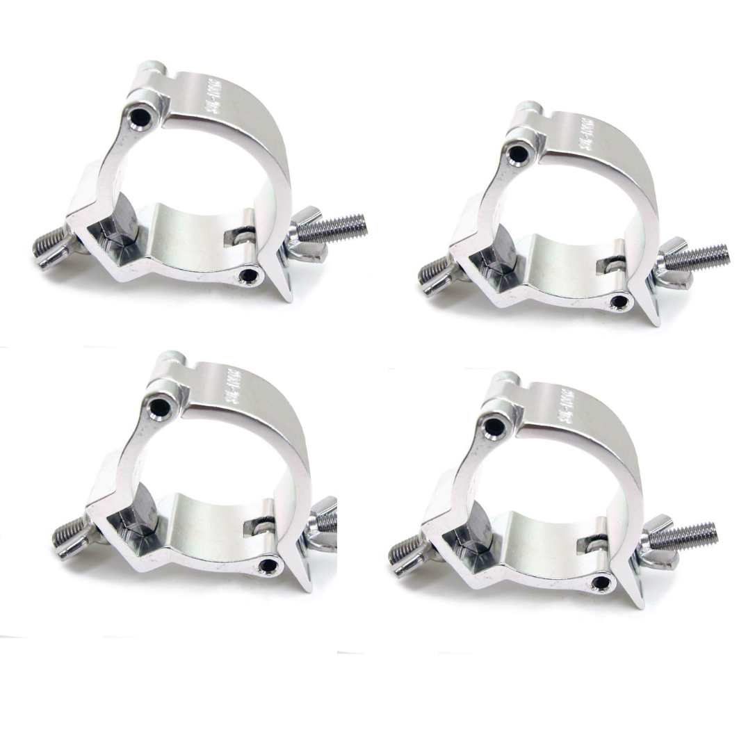 4x Duratruss DT Mini 360 Narrow Silver Half Coupler Pro 100kg 50mm 2 ...