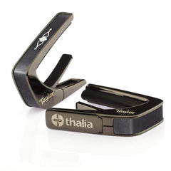 Thalia Taylor Black Chrome Finish Capo - 300 Series Gemstone Fingerboard Marker