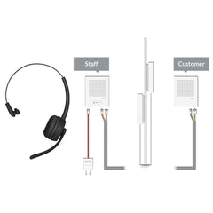 WHD VoiceBridge Bluetooth-Headset + Standard-Intercom-Lautsprecher *B-Ware