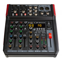 JB Systems PA-Mixer LIVE-6 PA-Mixer Aufnahme von Audio Bluetooth USB