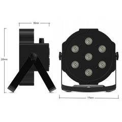 Audibax Montana 28 UV Black LED Spotlight 25W Ultraviolet Blacklight Par Can