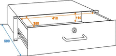 Omnitronic Rack Drawer With Lock 3U