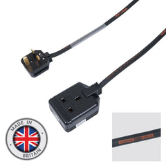 eLumen8 5m 1.5mm 13A Male - 13A 1G Female Extension Cable