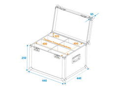 Roadinger Universal-Transportkoffer TDV-40 40X40X30Cm