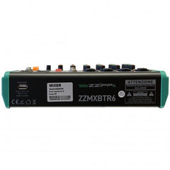 ZZIPP ZZMXBTR6 COMPACT MIXER 6ch DSP USB Bluetooth