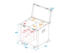 Flightcase 2x LED PFE-250