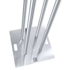 AFX TOTEM150 Aluminium-Totem, 150 cm, 1,5 m Podiumsockel inkl. Lycra, DJ-Hochzeit