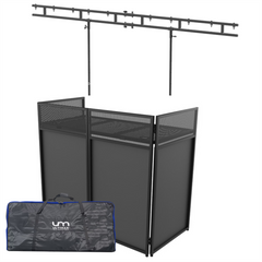 ULTIMAX DJ Combi Booth XL 1.2M With Carry Bag & Overhead Gantry / RGB Starcloth