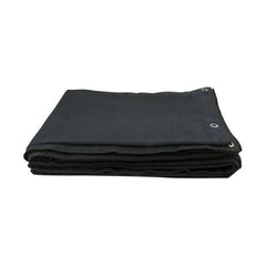 Showgear Backdrop 300(w) x 400(h) cm black Dekomolton 160 g/m2 13 shockcords