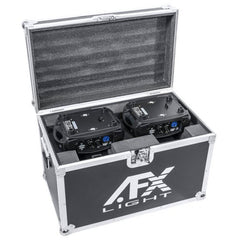 2x AFX Moving Head Club Kaledo 7 x 12W LED Kaleidoscope Effect inc Flightcase