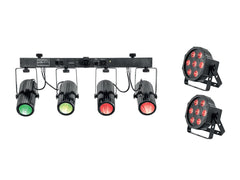 Eurolite Set 2X Led Sls-7 Hcl Floor + Led Qdf-Bar Rgbaw Light Set