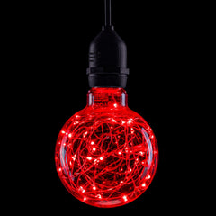 Lampe à filament spirale funky Prolite 4 W LED ST64 ES, rose