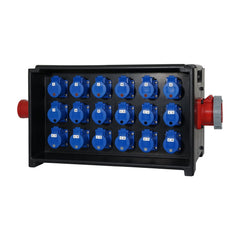 Boîte de distribution PCE MERZ 63A 3PH In/Thru vers 18x 16A RCBO