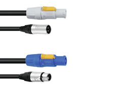 Câble Combi Psso Dmx Powercon/Xlr 10M