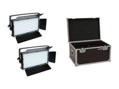 Eurolite Set 2X Led Pll-480 Cw/Ww Panel + Case