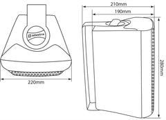 2x adastra BC6V-W 100V 6,5" haut-parleur de fond blanc