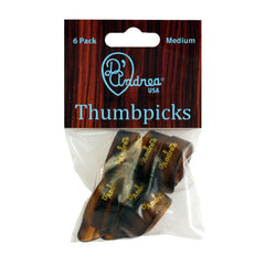 D'andrea Medium Thumb Picks Shell - 6pc