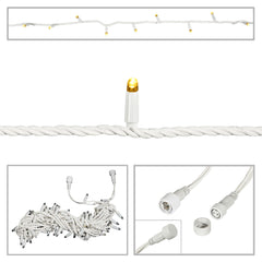 Elumen8 Rubber Connectable, Dimmable LED String Lights 10m Warm White