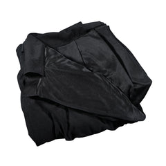 LEDJ 3 x 1.2m Black Pleated Pipe and Drape Curtain