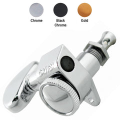 Grover Roto-grip Machine Heads- Black Chrome
