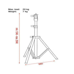 Showtec Followspot Stand 1346 - 2040mm