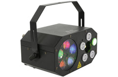 2x QTX LED Gobo Starwash Lasereffektlicht