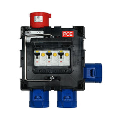 PCE IMST Distribution Box 32A 415V In 3 x 32A 240V Out (9030657)