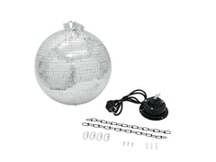 Eurolite Mirror Ball 30Cm With Motor + Led Pst-5 Qcl Spot Bk